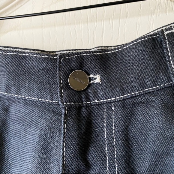 Jacquemus Le De Nimes Meunier Jeans Colorblock Panel Green Black Size 32 EUC - Picture 6 of 11